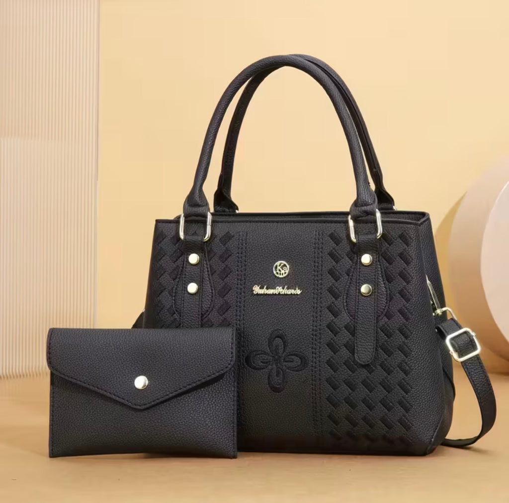 Women’s Faux Leather Shoulder Bag – Everyday Crossbody Handbag SKU SM2150