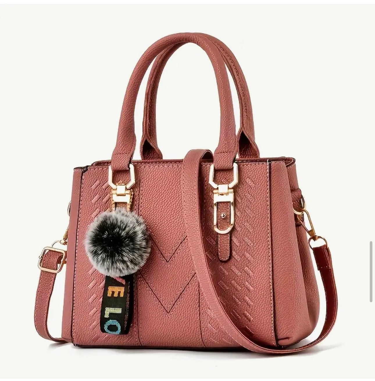 Cute Bags Women’s Luxury Tote – Elegant Large Handbag with Detachable Strap & Zipper Closure SKU SM2151