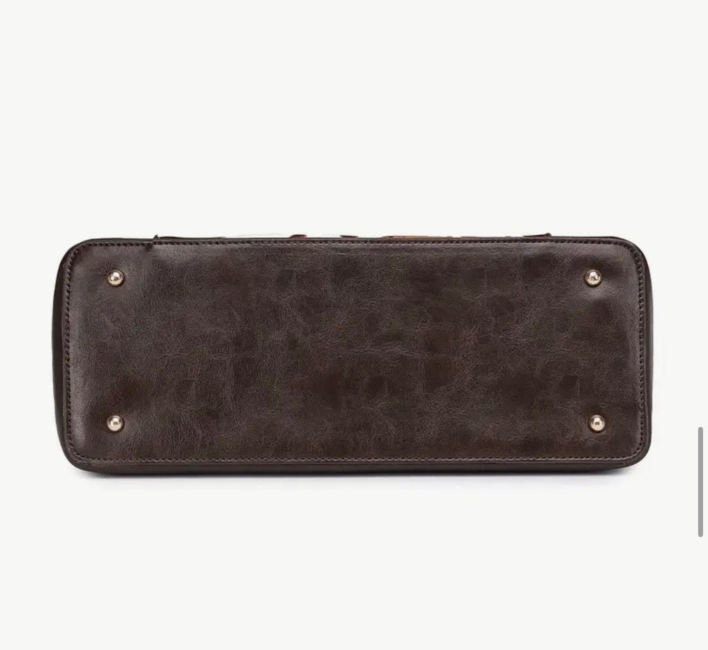 Vintage Western Cowhide Two-Piece Handbag Set – Bohemian Totem SKU SM2140