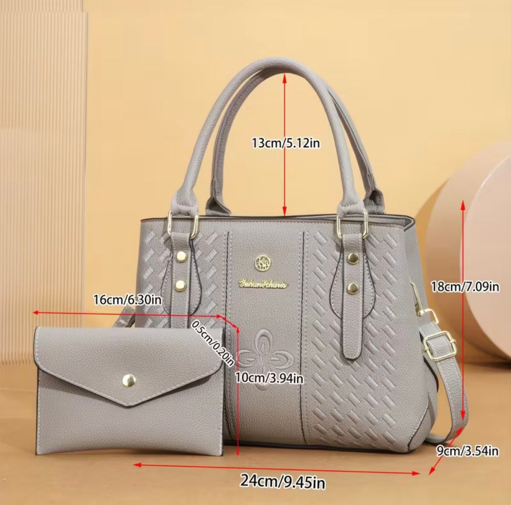 Women’s Faux Leather Shoulder Bag – Everyday Crossbody Handbag SKU SM2150