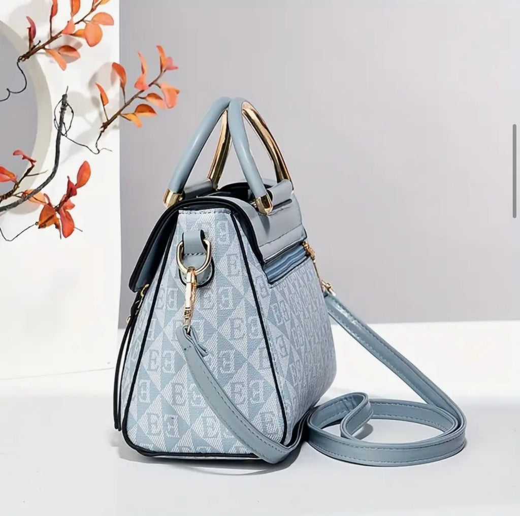 Women’s Black Faux-Leather Shoulder & Crossbody Bag – Everyday Handbag SKU SM2148