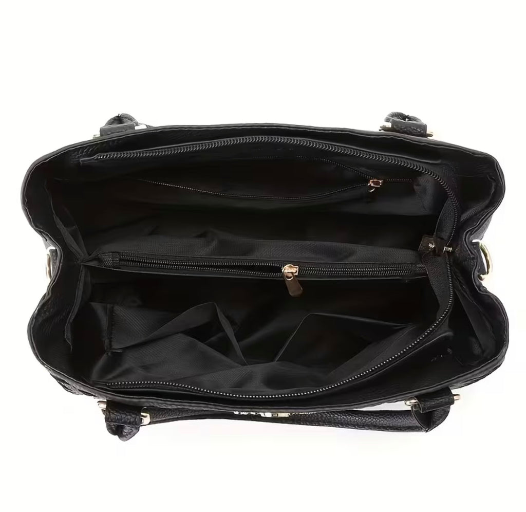 Women’s Faux Leather Shoulder Bag – Everyday Crossbody Handbag SKU SM2150