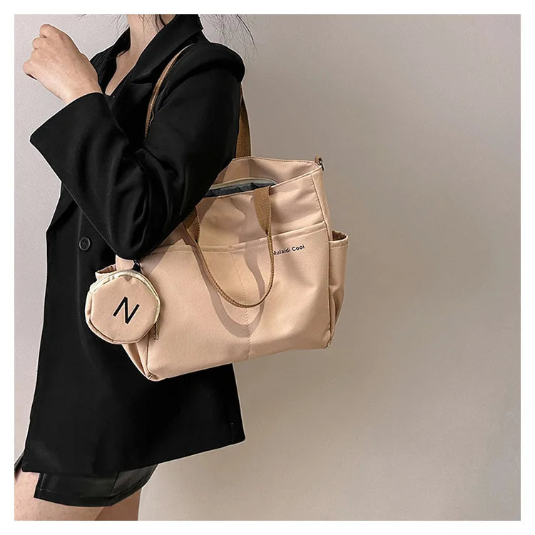 Women Shoulder Crossbody Bag Japanese Canvas Tote Messenger Bag for Student 2024 Ladies Hand Bags Female Handbag Bolsa Feminina SKU SM1234