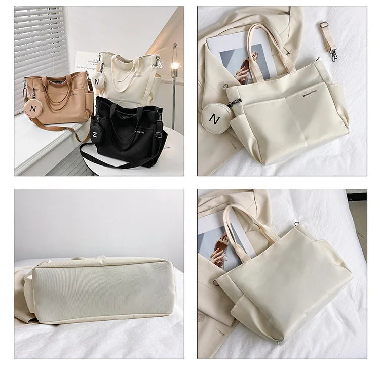 Women Shoulder Crossbody Bag Japanese Canvas Tote Messenger Bag for Student 2024 Ladies Hand Bags Female Handbag Bolsa Feminina SKU SM1234