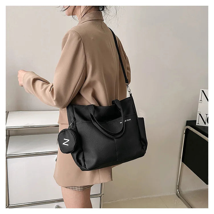Women Shoulder Crossbody Bag Japanese Canvas Tote Messenger Bag for Student 2024 Ladies Hand Bags Female Handbag Bolsa Feminina SKU SM1234