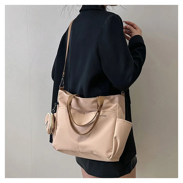 Women Shoulder Crossbody Bag Japanese Canvas Tote Messenger Bag for Student 2024 Ladies Hand Bags Female Handbag Bolsa Feminina SKU SM1234