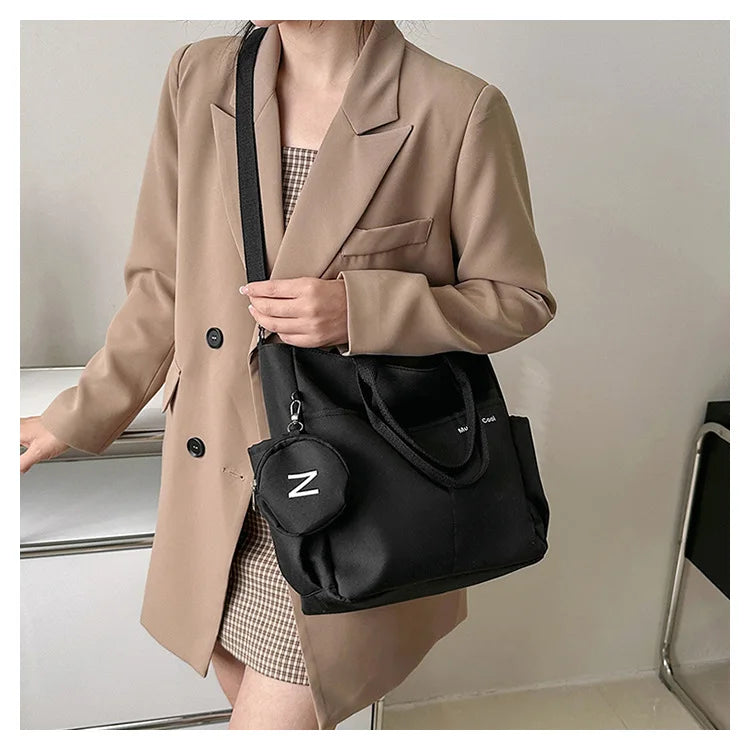 Women Shoulder Crossbody Bag Japanese Canvas Tote Messenger Bag for Student 2024 Ladies Hand Bags Female Handbag Bolsa Feminina SKU SM1234