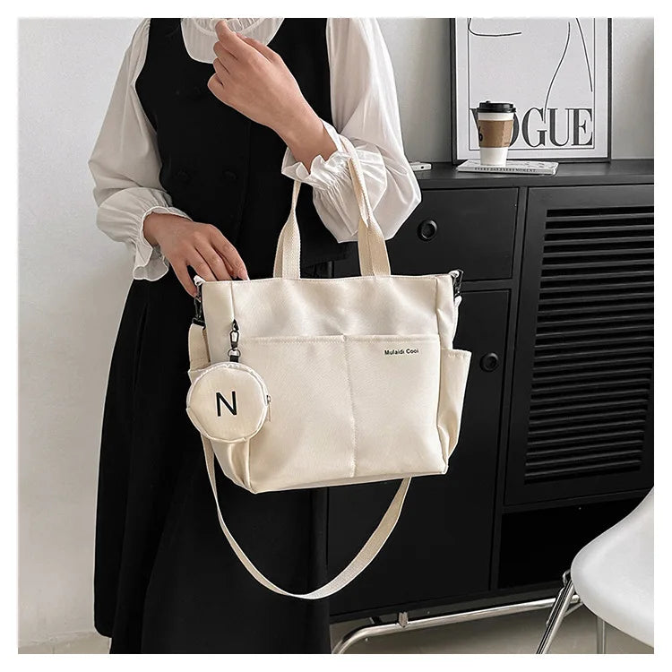 Women Shoulder Crossbody Bag Japanese Canvas Tote Messenger Bag for Student 2024 Ladies Hand Bags Female Handbag Bolsa Feminina SKU SM1234