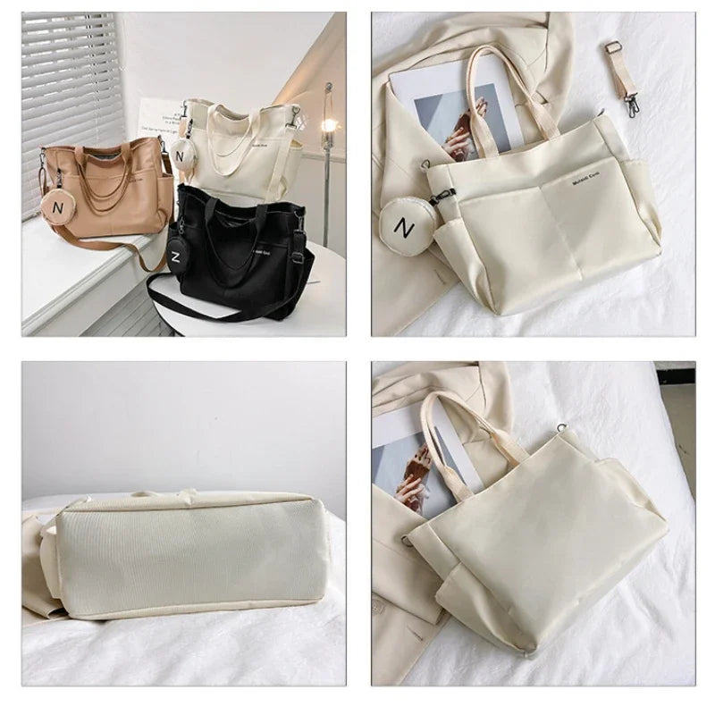 Women Shoulder Crossbody Bag Japanese Canvas Tote Messenger Bag for Student 2024 Ladies Hand Bags Female Handbag Bolsa Feminina SKU SM1234
